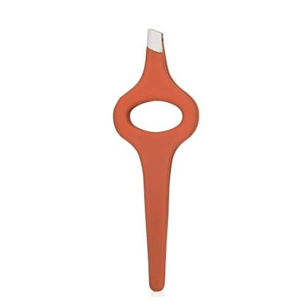 Rust Orange Wide-Hole Tweezers:
