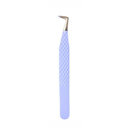 Light Purple Diamond Grip Eyelash Tweezers