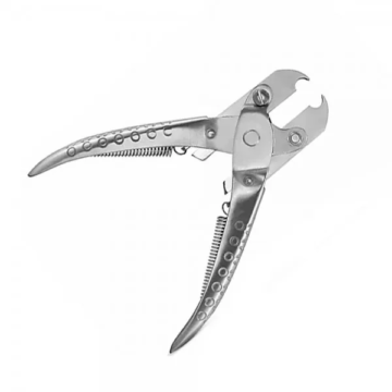 Parallel action rimless post pulling pliers for optical frame work by Desire Surgical Instrument