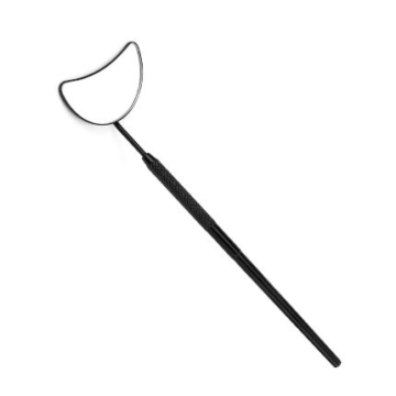 Matte Black Crescent Moon-Shaped Lash Mirror