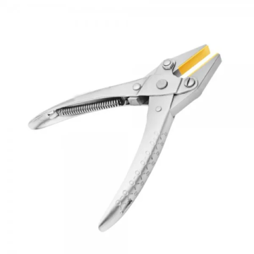Jewelry parallel action flat nose pliers with brass lined jaws 140mm by Desire Surgical Instrument