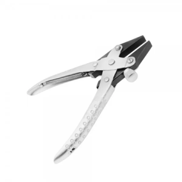 Parallel action adjustable flat nose pliers with smooth jaws for jewelry making by Desire Surgical Instrument