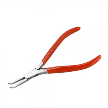 Micro bent chain nose pliers 130mm for jewelry and hobby wirework by Desire Surgical Instrument