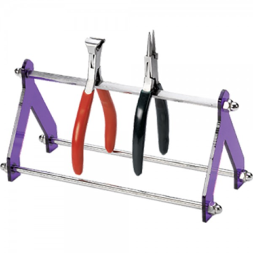 Professional upright plier stand with acrylic panels for jewelers and watchmakers by Desire Surgical Instrument
