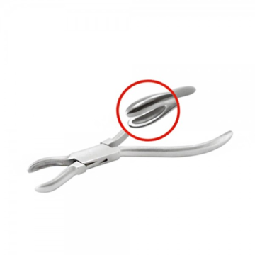 Ring holding pliers with plain handle for jewelry setting work by Desire Surgical Instrument