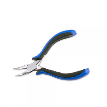 Black and blue ergonomic bent chain nose pliers 115mm by Desire Surgical Instrument