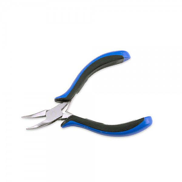 Black and blue ergonomic bent chain nose pliers 115mm by Desire Surgical Instrument