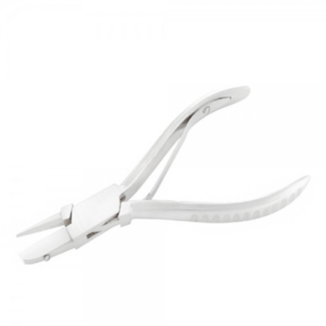 Optician flat and round pliers for eyeglass frame shaping by Desire Surgical Instrument