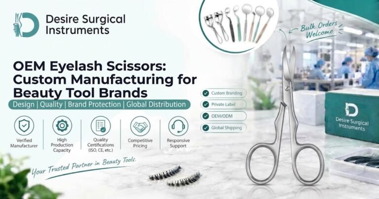 OEM Eyelash Scissors: Custom Manufacturing for Beauty Tool Brands